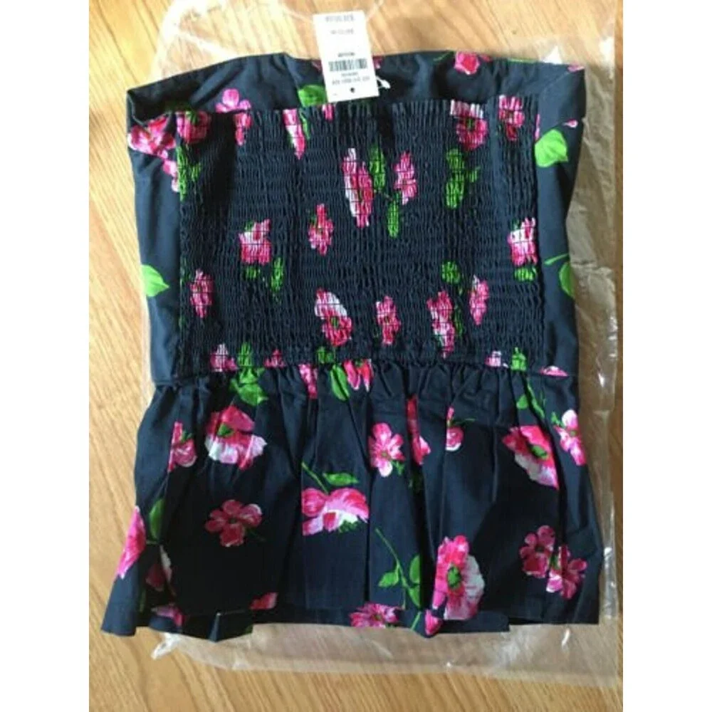 Hollister Strapless Floral Summer Tube Top Size Medium NWT - Picture 3 of 3